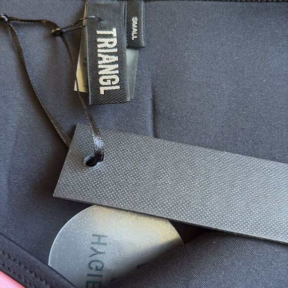 Triangl Swimwear Black Orange & Pink Neoprene Bikini Bottom Seperate - Picture 3 of 4